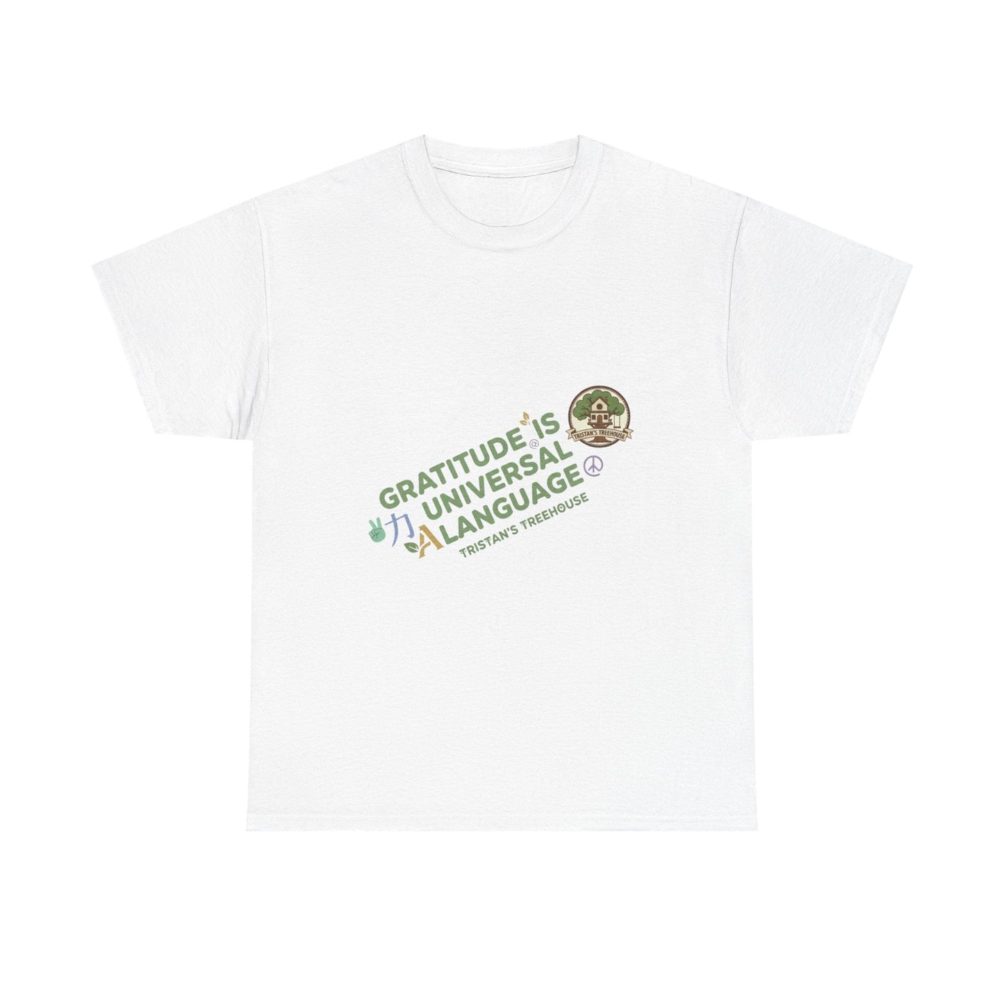 Gratitude Is A Universal Language Tee — Positive Mindfulness Graphic T-Shirt