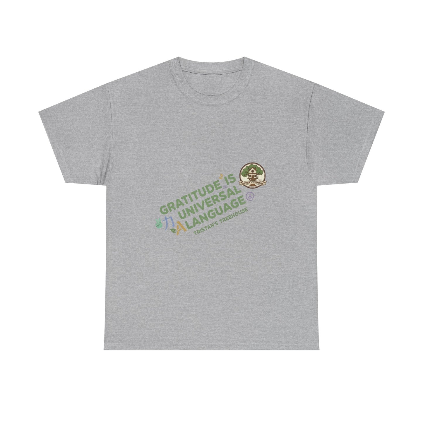 Gratitude Is A Universal Language Tee — Positive Mindfulness Graphic T-Shirt