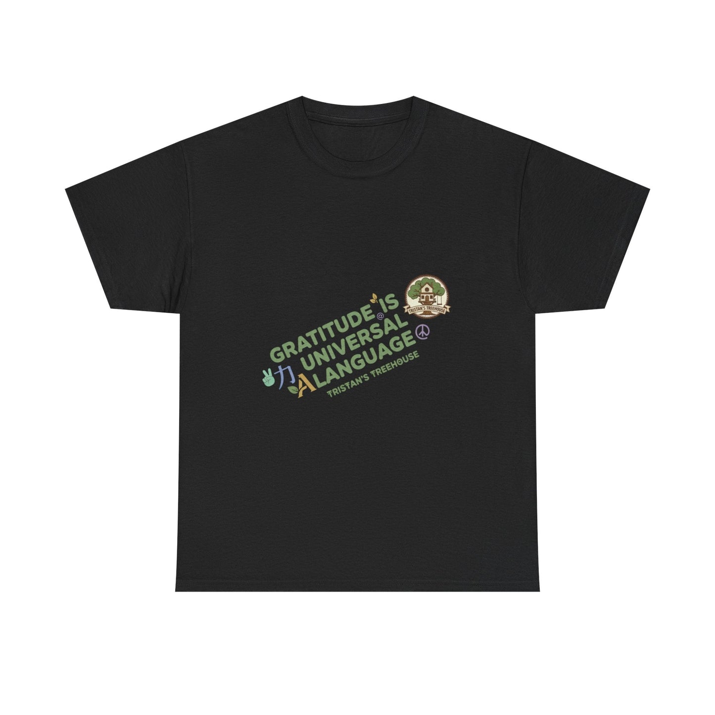 Gratitude Is A Universal Language Tee — Positive Mindfulness Graphic T-Shirt