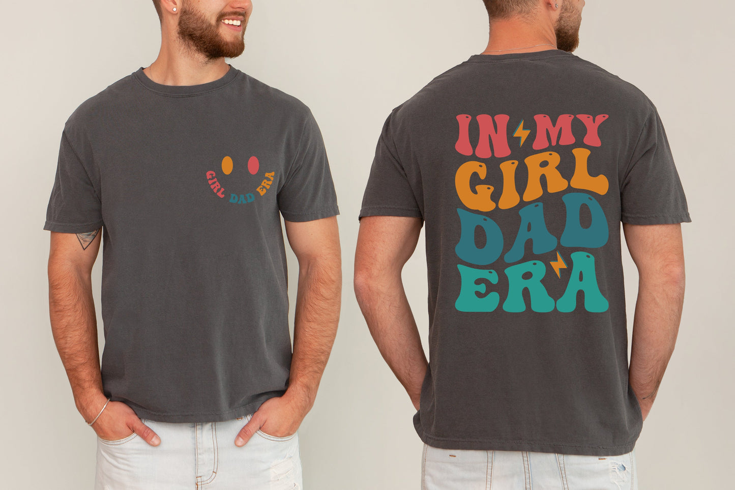 In My Girl Dad Era, Father's Day, Husband, Dad, Gender Reveal, Baby Shower Tshirt Comfort Colors T-Shirt